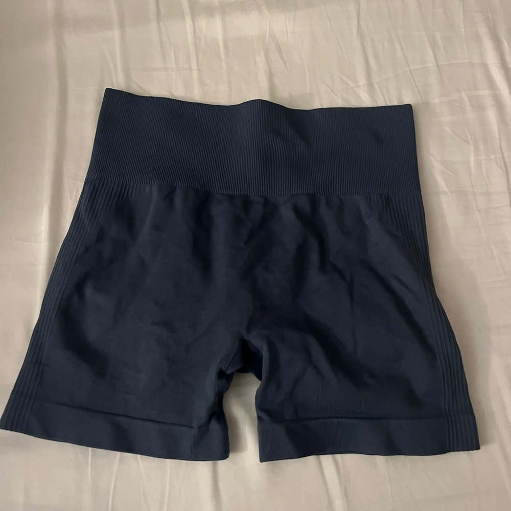 Women's High-Waisted Athletic Shorts - Navy